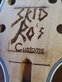 “SRC002 - Victor” prototype headstock branding